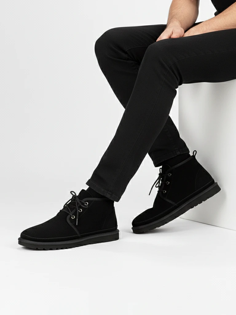 Bottes de neige Gavin noires pour hommes - chaussures