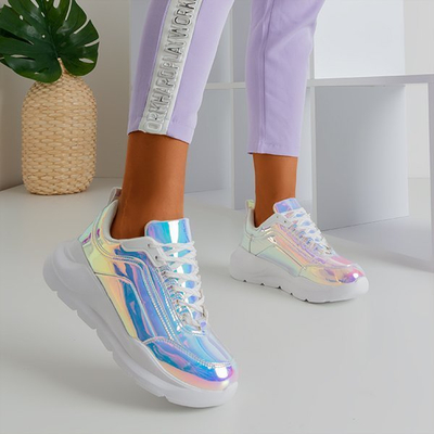 Chaussures holographiques sur une plate-forme épaisse Dambi - Chaussures