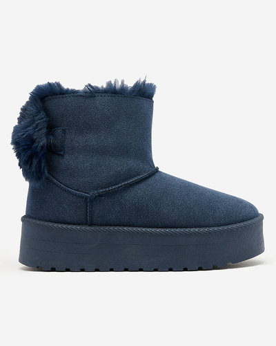 Royalfashion Bottes femmes a'la snow boots en noir Goroggo