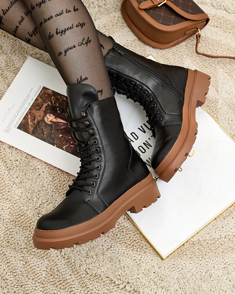 Royalfashion Bottes bagger pour femmes en cuir écologique Vederme