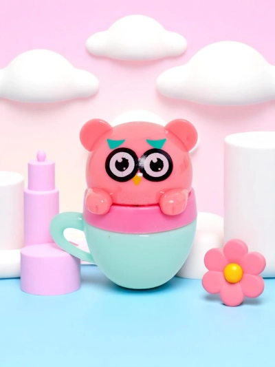 Baume à lèvres pour enfants avec un ours dans une tasse - hydrate et régénère