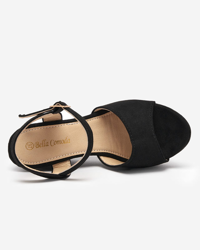 OUTLET Sandales compensées noires pour femme Nalem - Footwear