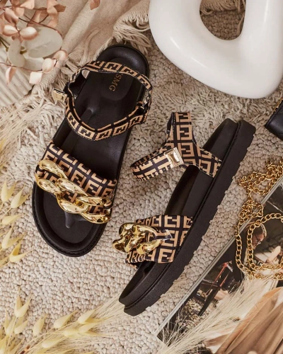 Royalfashion Sandales à chaîne Orette pour femme