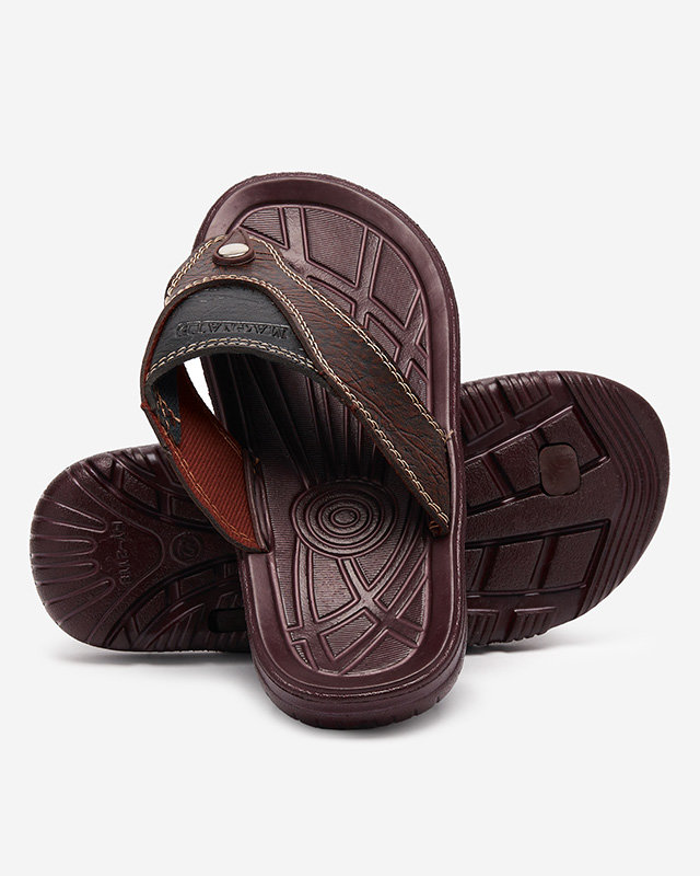 Sandales marron confortables pour hommes Madeni - Footwear
