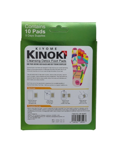 Patchs détoxifiants pour les pieds DETOX KINOKI 10 pcs Absinthe