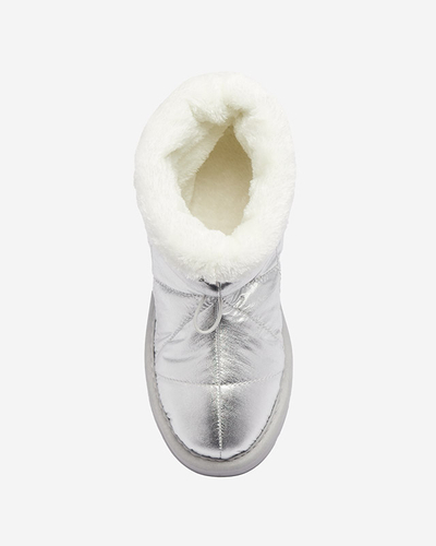Silver bottes isolées pour femmes a'la bottes de neige Kaliolen - Footwear