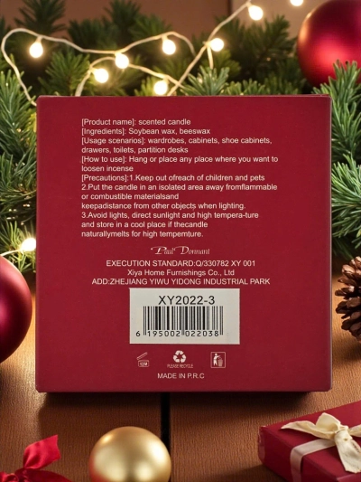 Bougie parfumée de Noël Soirée de Noël