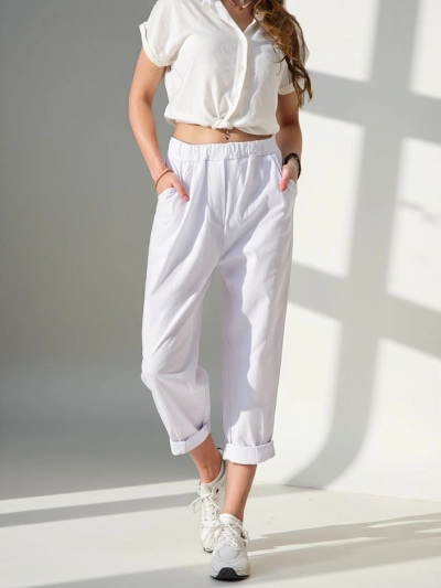 Pantalons harem pour femmes Royalfashion en viscose