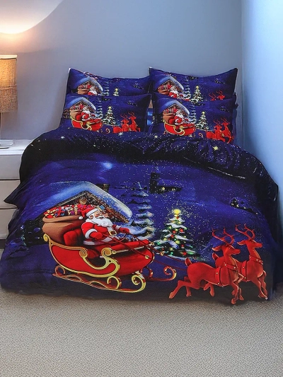Ensemble de literie Noël Royalfashion 160x200 complet 3 PARTIES