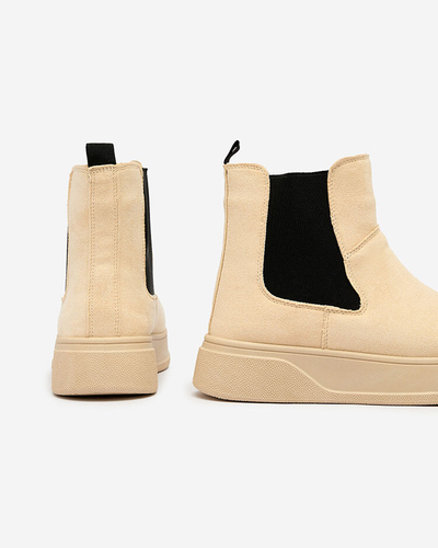 Royalfashion Bottes a'la neige beige pour femme Uteris