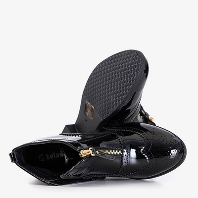 Chaussures basses laquées noires Sarande - Footwear