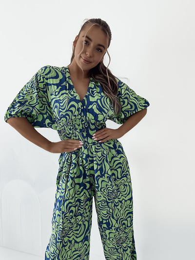 Royalfashion Combinaison à motifs pour femme