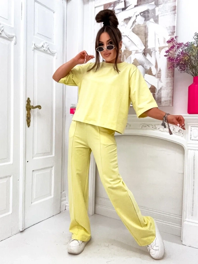 Ensemble en coton Royalfashion pour femmes avec pantalon large