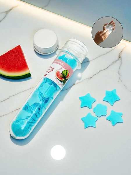 Royalfashion Savon en papier pour voyage avec étoiles pastèque