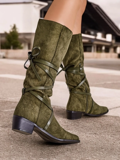 Royalfashion Bottes à talons bas Rolizoo