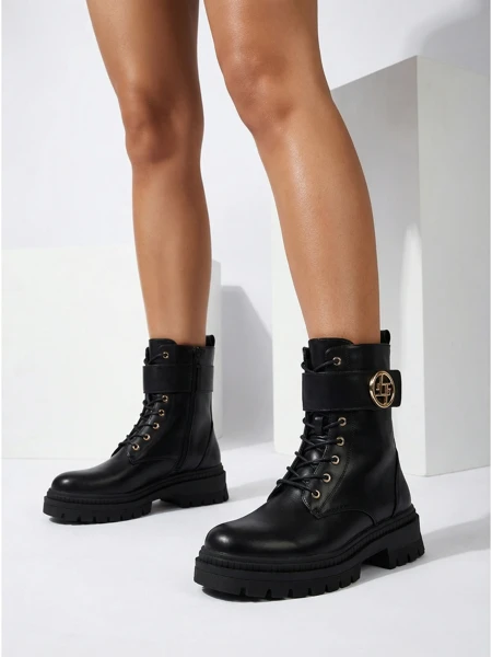 Bottines pour femmes en cuir écologique Eulin