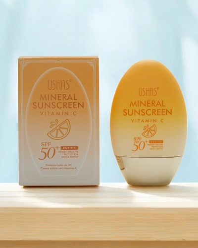 Crème solaire Ushah avec vitamine C 50 SPF 60g