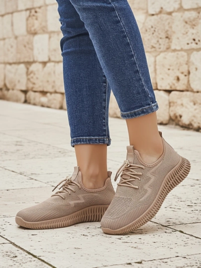 Royalfashion Chaussures de sport sans lacets en tissu pour femmes Royaletta