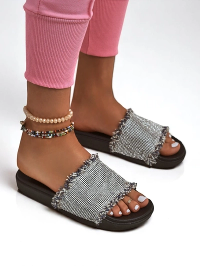 Royalfashion Sandales plates pour femmes SparkleWalk