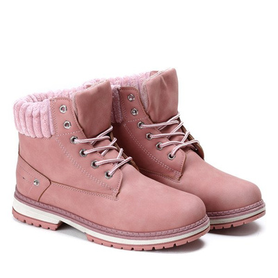 Bottes chaudes Nelia roses - Chaussures