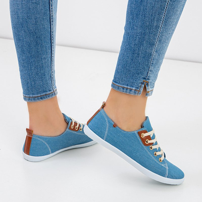 OUTLET Baskets à lacets Sindri bleu clair pour femme - Chaussures
