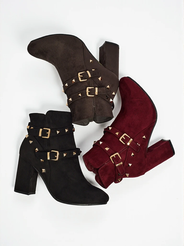 Buty Damskie Rialto z Ozdobnymi Klamrami