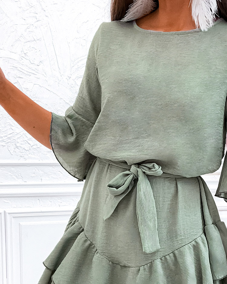 Royalfashion Mini robe femme en lin