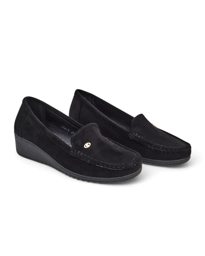 Royalfashion Mocassins pour femmes sur un petit talon Lepolt