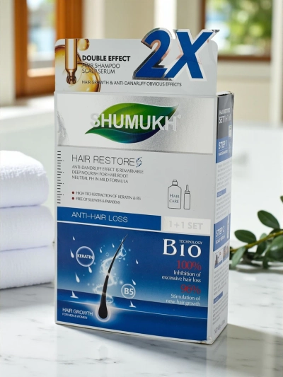 Shumukh Shampooing et Sérum pour cheveux 2en1 - antipelliculaire
