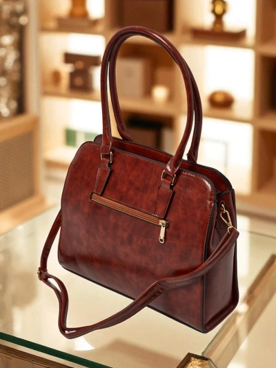 Sac à main shopper en cuir écologique gaufré Iron Lace