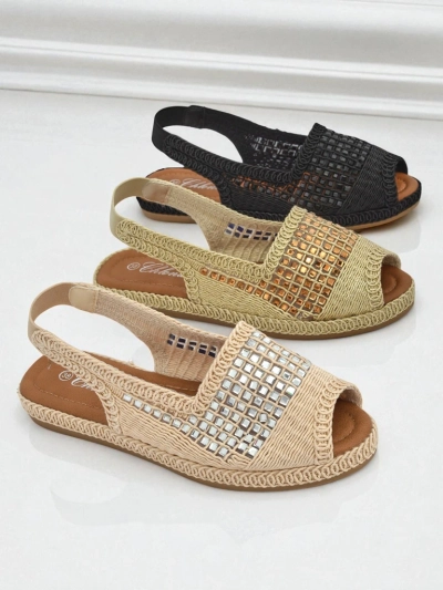 Sandales espadrilles pour femme avec strass Belle Sparkle