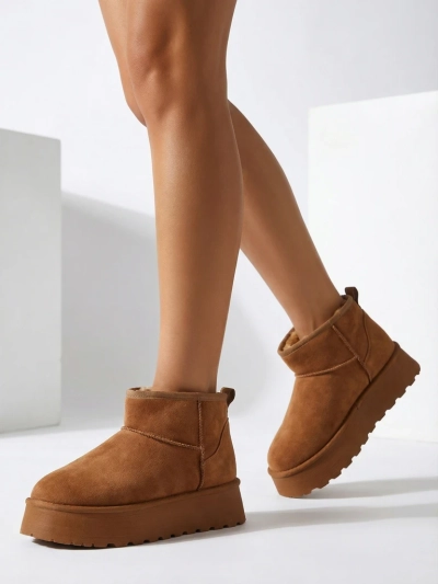 Royalfashion Chaussures courtes ressemblant à des bottes de neige pour femmes Fortesse