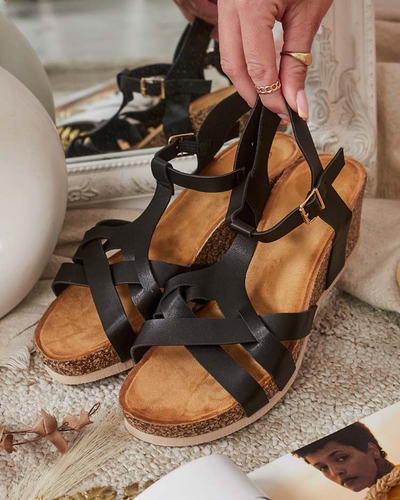 Royalfashion Sandales à talon Methet pour femme