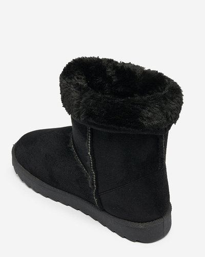 Royalfashion Noir bottes a'la bottes de neige pour femmes Leaner
