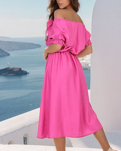 Royalfashion Robe midi pour femme a'la hiszpanka