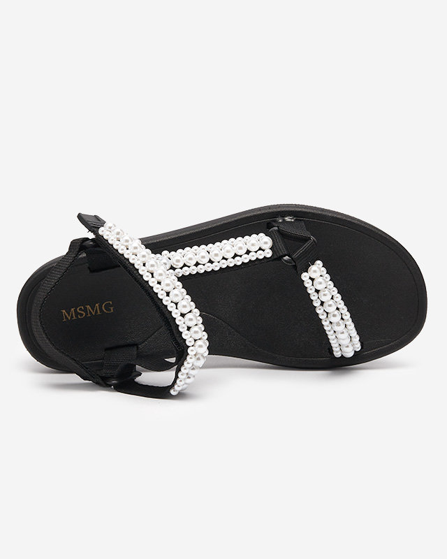 Sandales sport femme noires avec perles Dotiss - Footwear