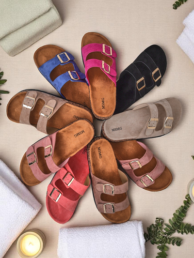 Royalfashion Tongs femme à boucles Foumy