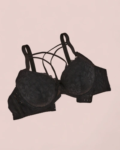 Soutien-gorge rembourré Royalfashion pour femmes avec dentelle