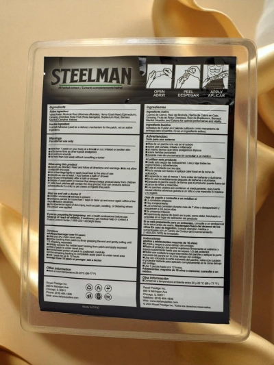 Patch naturel améliorant la puissance masculine