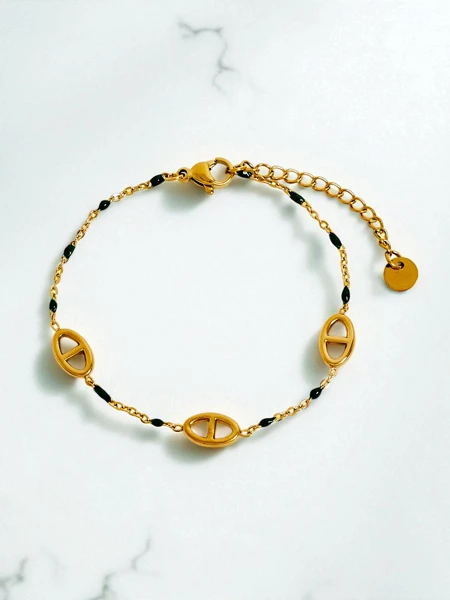 Bracelet Callisto Aurea avec perles plaqué or