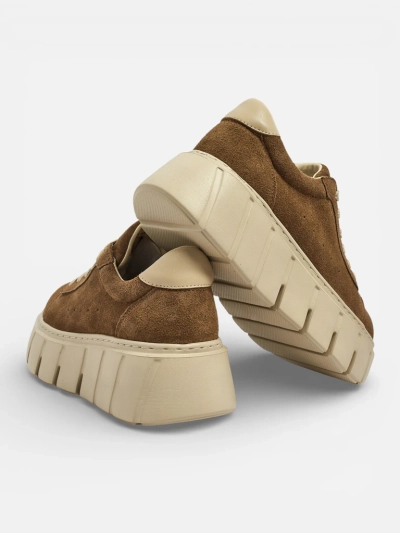 Baskets de sport pour femmes en cuir naturel Eller