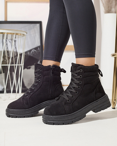 Bottes de trappeur isolées pour femmes en colozre noir Tivica - Footwear