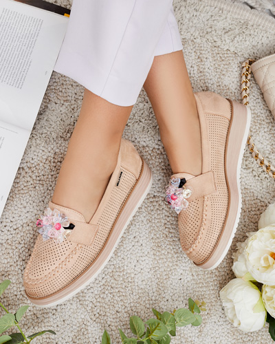 Royalfashion Mokassins avec pierres colorées Restea