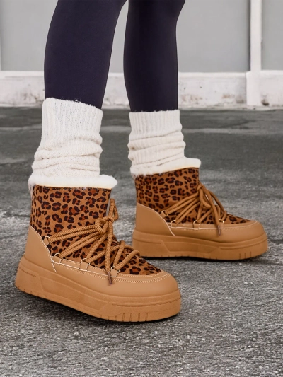 Bottes de neige à lacets pour femmes Royalfashion Moniuc