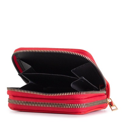 Petit portefeuille rouge pour femme - Portefeuille