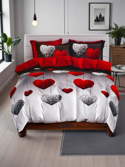 Royalfashion Ensemble de literie à motifs 160x200 3 PIÈCES