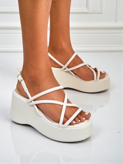 Royalfashion Sandales compensées pour femmes Skyline Straps