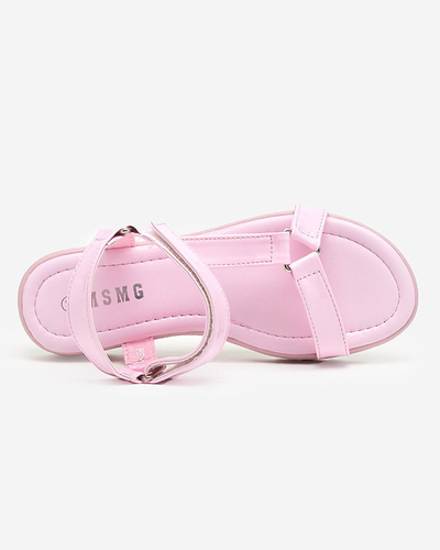 Hereris violet sandales plates pour femmes - Footwear