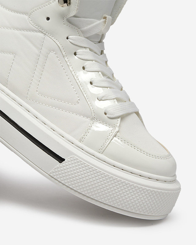 OUTLET Baskets de sport femme blanches Asmako- Footwear