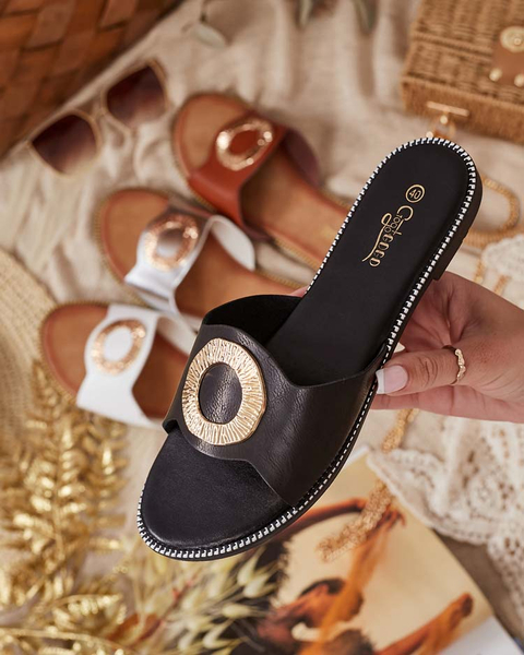 Royalfashion Tongs à semelle plate Olerna pour femme